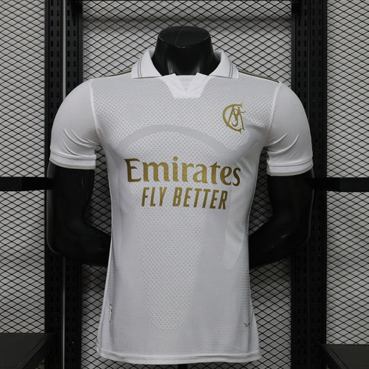 2026-27 Real Madrid White Collared Shirt Player Version