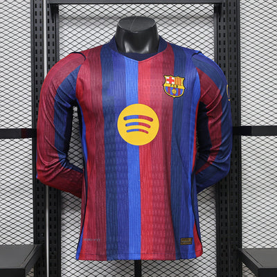 2026-27 Barcelona Home Player Version Long Sleeves