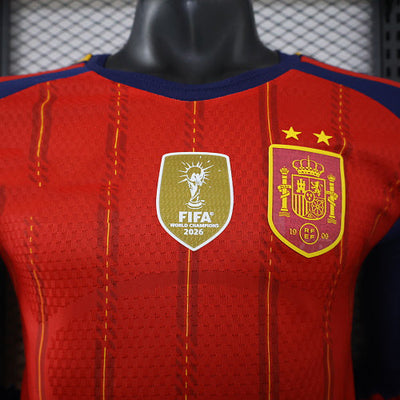 2026-27 Spain Home Two Stars Player Version Long sleeve