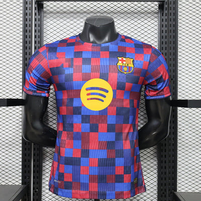 2026-27 Barcelona Plaid Pattern Special Player Version