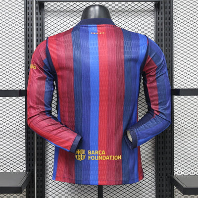 2026-27 Barcelona Home Player Version Long Sleeves