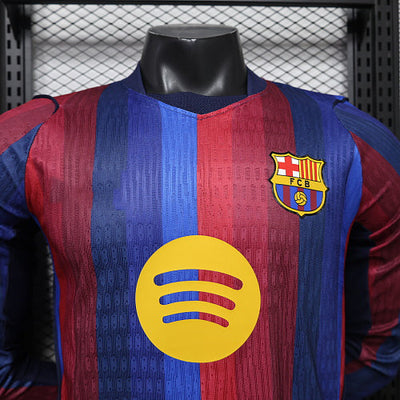 2026-27 Barcelona Home Player Version Long Sleeves