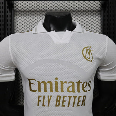 2026-27 Real Madrid White Collared Shirt Player Version
