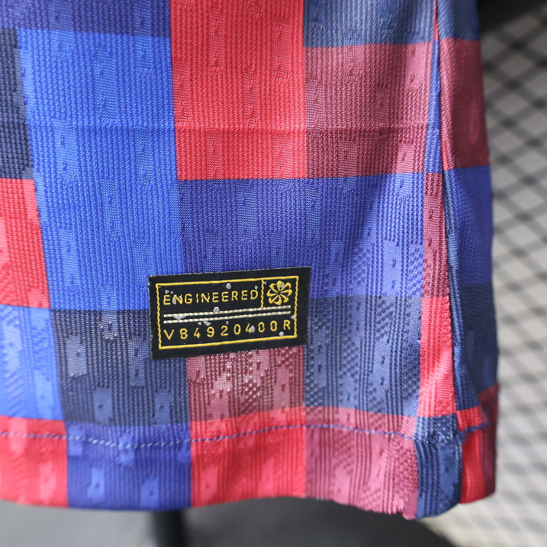 2026-27 Barcelona Plaid Pattern Special Player Version
