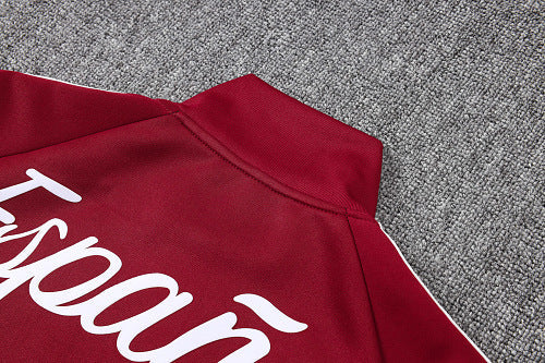 2026-27 Spain Red Long zippered training suit