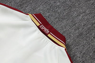 2026-27 Spain White Long zippered training suit
