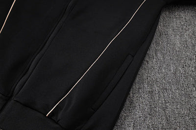 2026-27 Portugal Black Long zippered training suit
