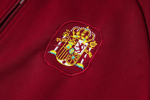 2026-27 Spain Red Long zippered training suit