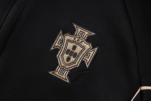 2026-27 Portugal Black Long zippered training suit
