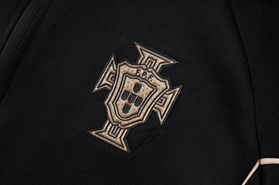 2026-27 Portugal Black Long zippered training suit