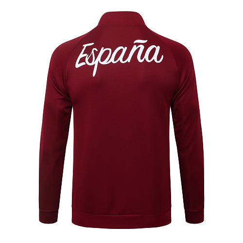 2026-27 Spain Red Long zippered training suit