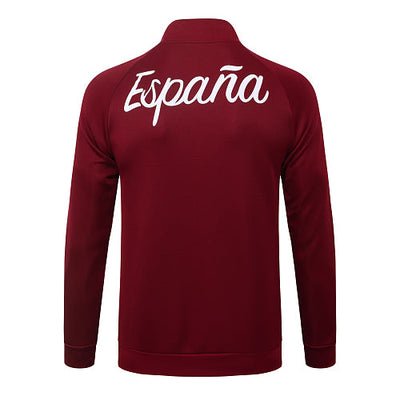 2026-27 Spain Red Long zippered training suit