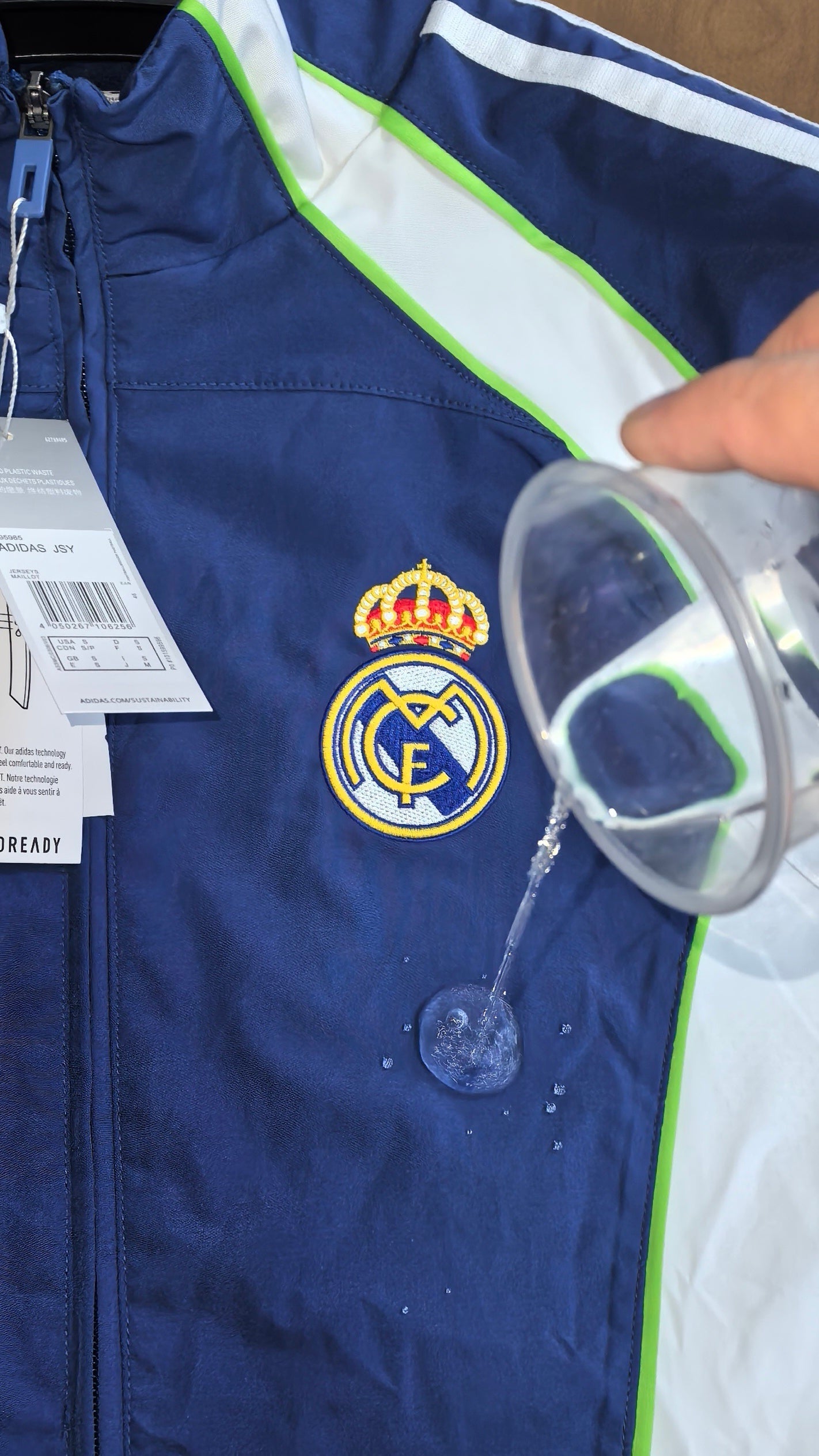 2026-27 Real Madrid light blue Windbreaker