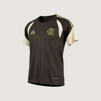 Flamengo – Maillot Pré-Match 2025/26 Homme – Marron, Beige