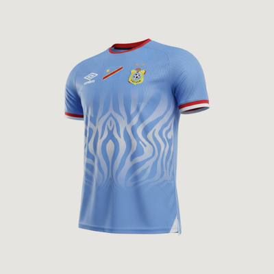 Congo – Maillot Domicile Coupe du Monde 2026 – Bleu Ciel, Blanc, Rouge