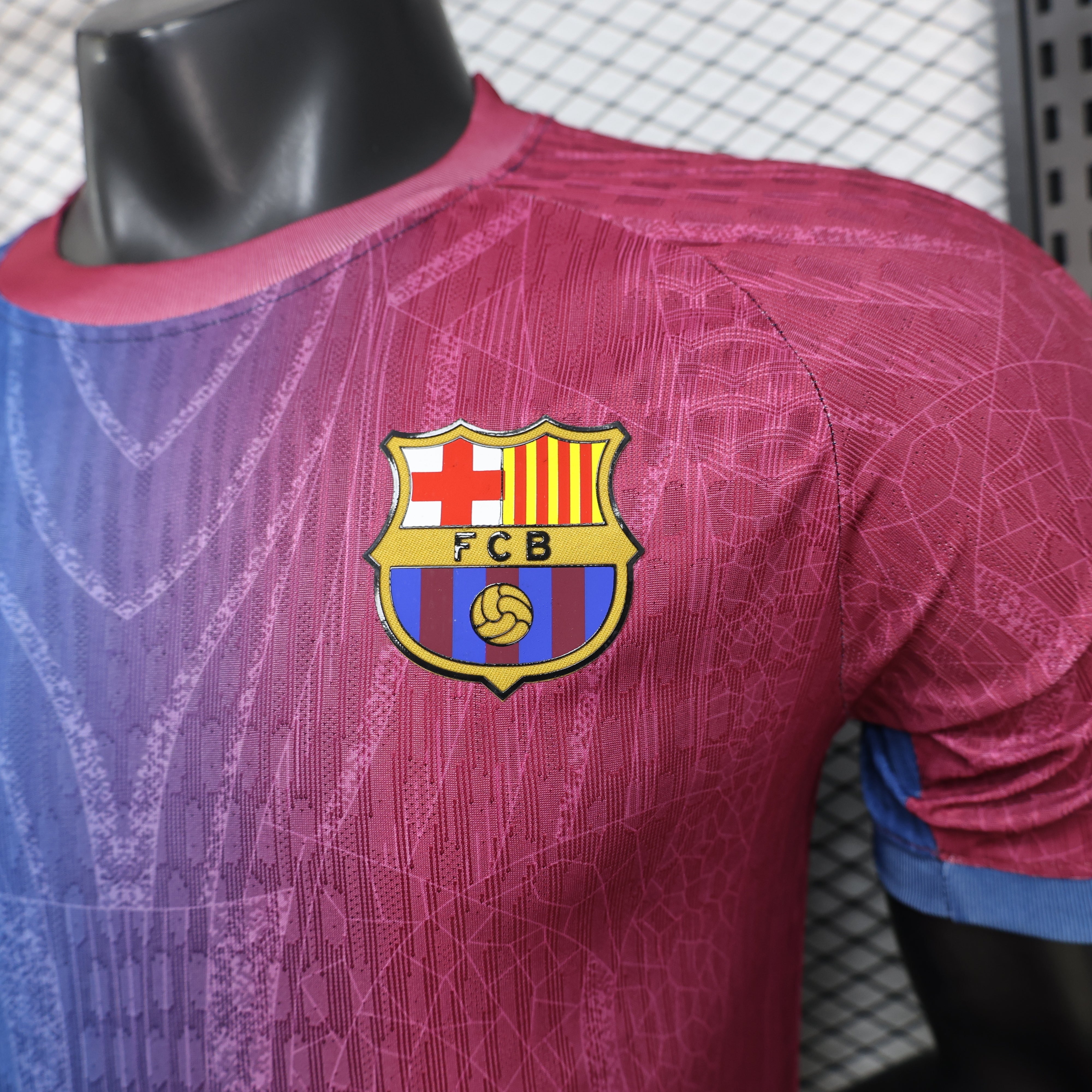 2026-27 Barcelona Red-Blue Gradient Player Version