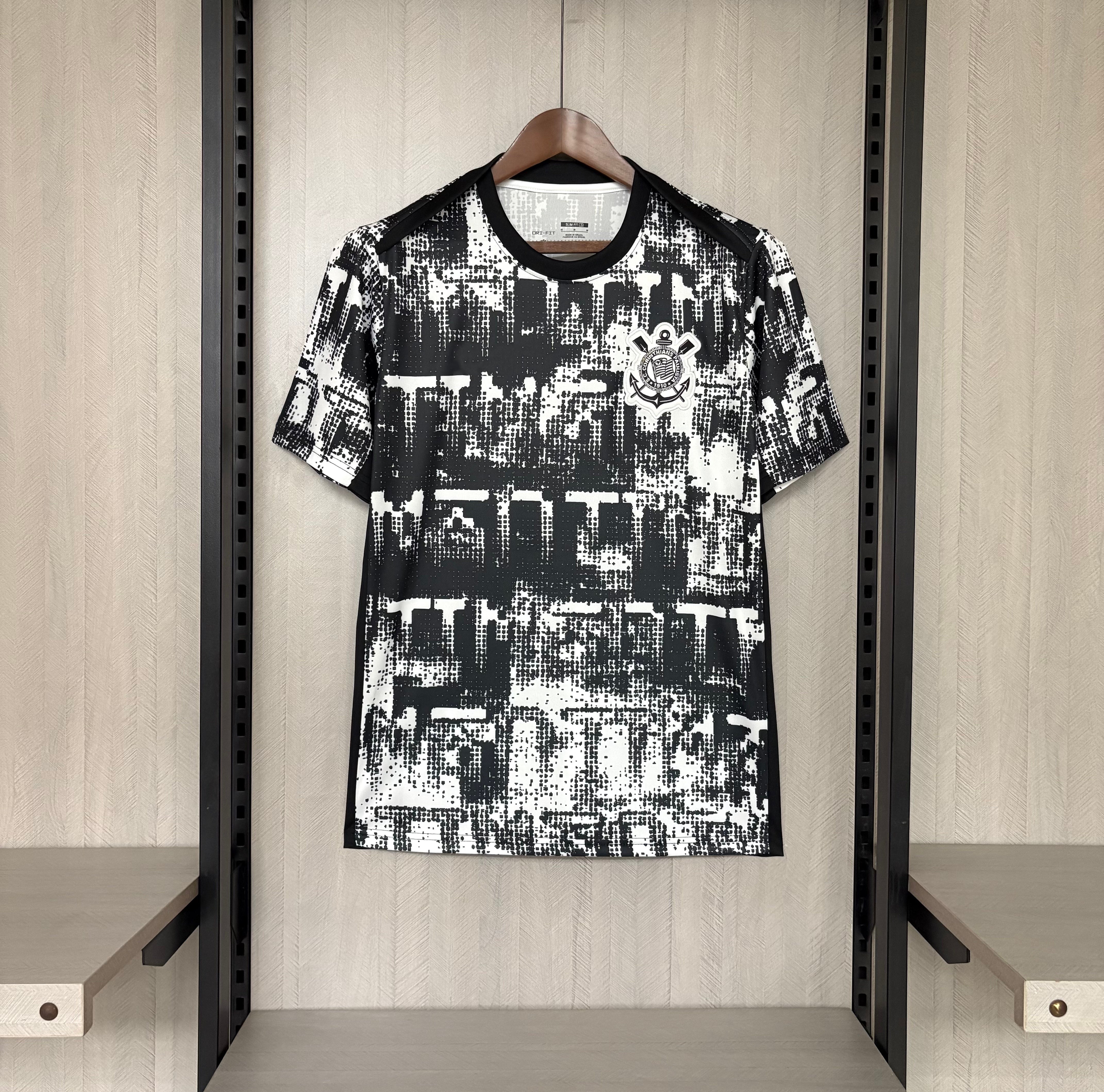 2026-27 Corinthians Pre-Match Kit Grey Fan Version