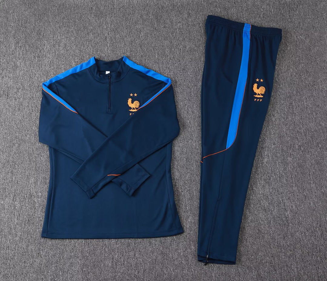 2026-27 France Dark Blue Training Suit