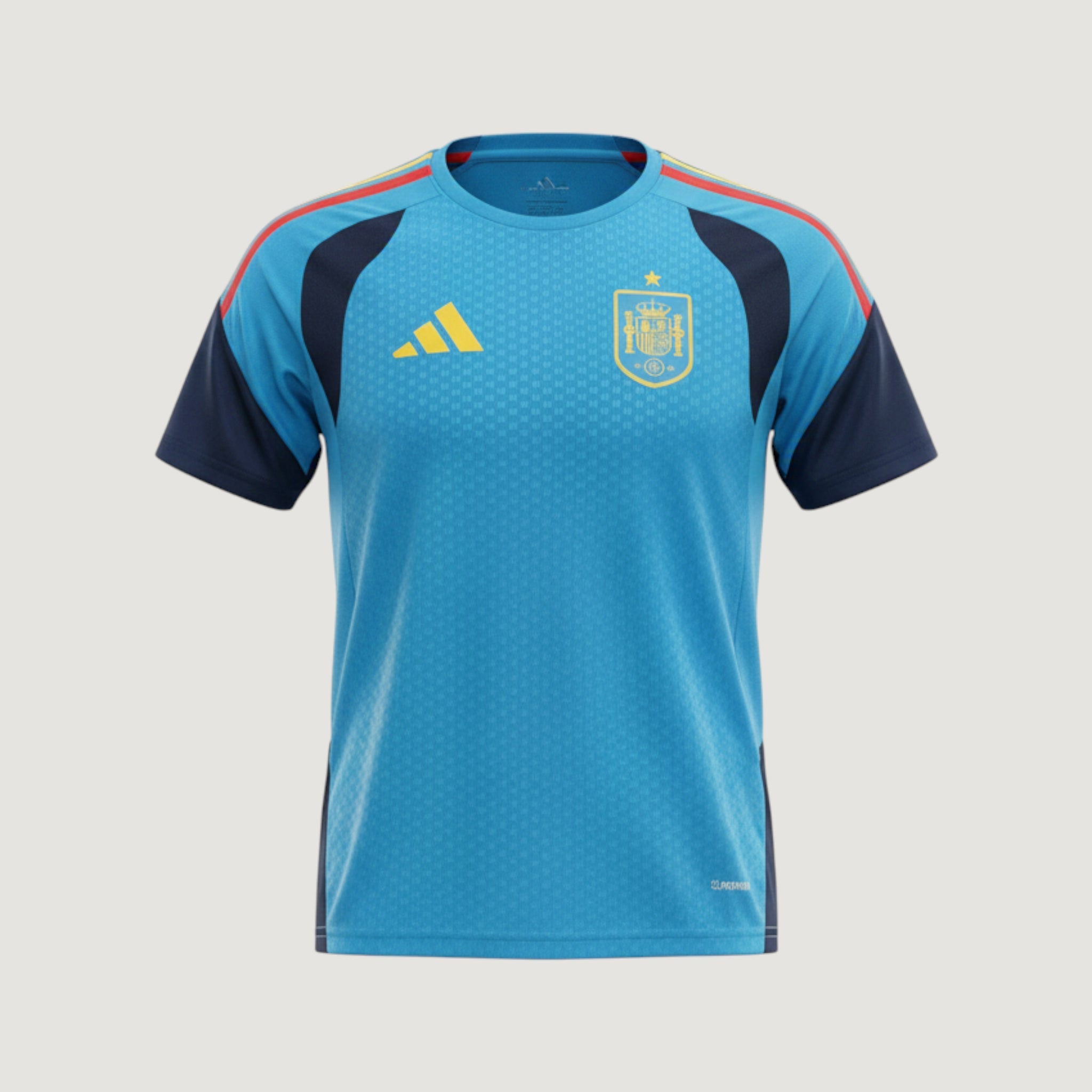 Espagne – Maillot Pré-Match 2026 – Bleu & Jaune