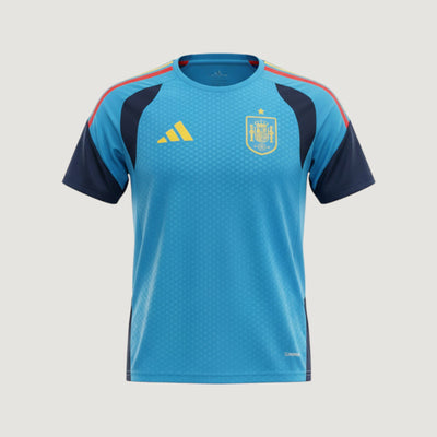 Espagne – Maillot Pré-Match 2026 – Bleu & Jaune