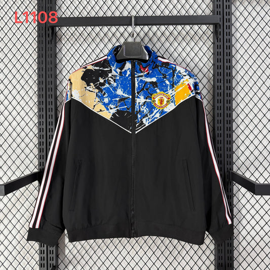 2026-27 Manchester United Stone Rose Band Collaboration Windbreaker
