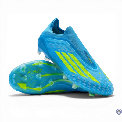Adidas F50 Laceless Elite FG Ice Cold Precision - Bleu/Jaune