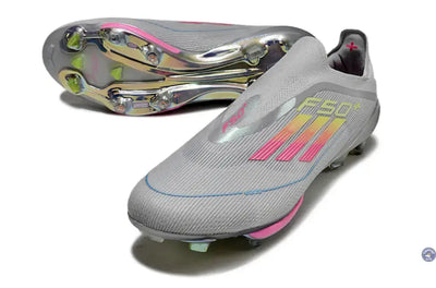 Adidas F50 + Laceless FG Concept Gris/Rose/Jaune