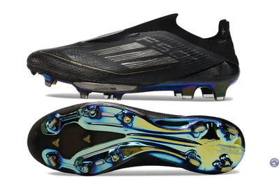 Adidas F50 + Laceless FG Dark Spark - Noir/Argenté/Doré