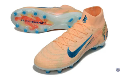 Air Zoom Mercurial Superfly 10 AG Kylian Mbappe - Orange/Bleu turquoise