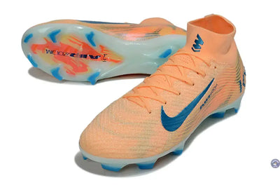 Air Zoom Mercurial Superfly 10 FG Kylian Mbappe - Orange/Bleu turquoise