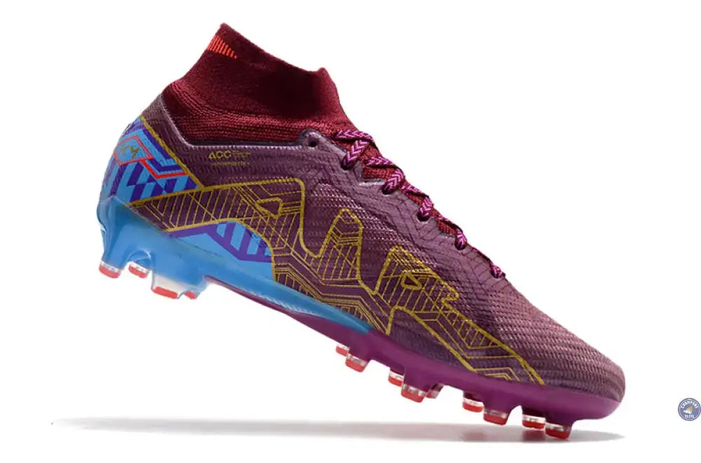 Air Zoom Mercurial Superfly 9 Academy AG Mbappé Personal Edition - Bordeaux/Doré