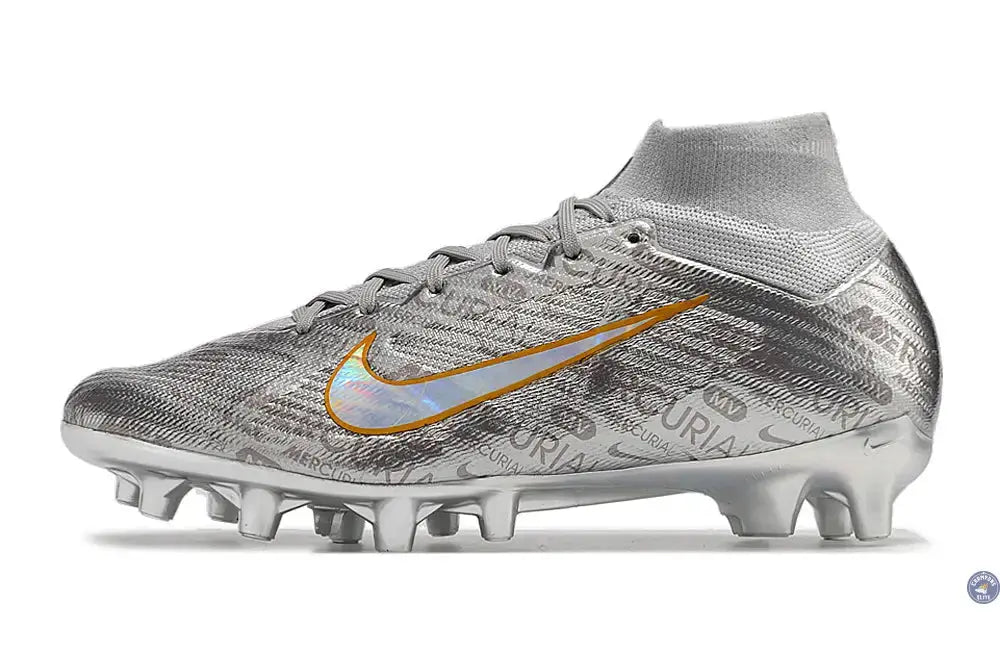 Air Zoom Mercurial Superfly 9 AG - Argenté/Gris/Doré