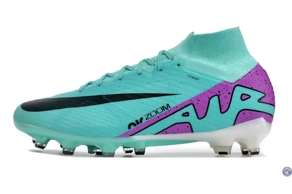 Air Zoom Mercurial Superfly 9 AG Peak Ready - Turquoise/Rose/Noir/Blanc