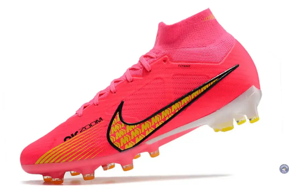 Air Zoom Mercurial Superfly 9 AG - Rose/Jaune/Blanc/Noir