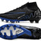Air Zoom Mercurial Superfly 9 AG Shadow - Noir/Chrome/Bleu