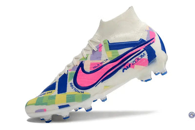 Air Zoom Mercurial Superfly 9 AG SoCal Pack - Blanc/Bleu/Rose/Jaune/Vert