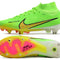 Air Zoom Mercurial Superfly 9 Anticlog SG - Vert/Jaune/Noir/Rose