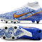 Air Zoom Mercurial Superfly 9 SG-PRO CR7 Personal Edition - Blanc/Cuivré/Bleu