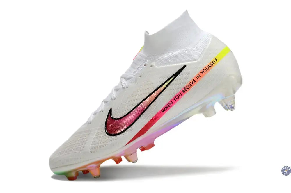 Air Zoom Mercurial Superfly 9 x Rashford Anticlog SG - Blanc/Rose/Orange/Jaune