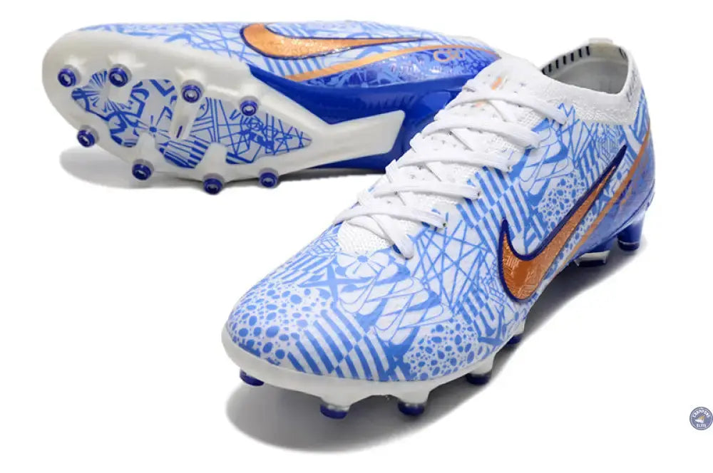 Air Zoom Mercurial Vapor 15 AG-PRO CR7 Personal Edition - Blanc/Cuivré/Bleu