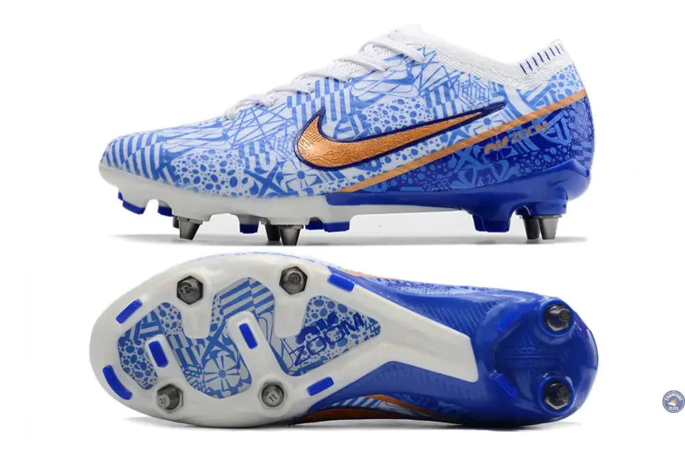 Air Zoom Mercurial Vapor 15 SG-PRO CR7 Personal Edition - Blanc/Cuivré/Bleu