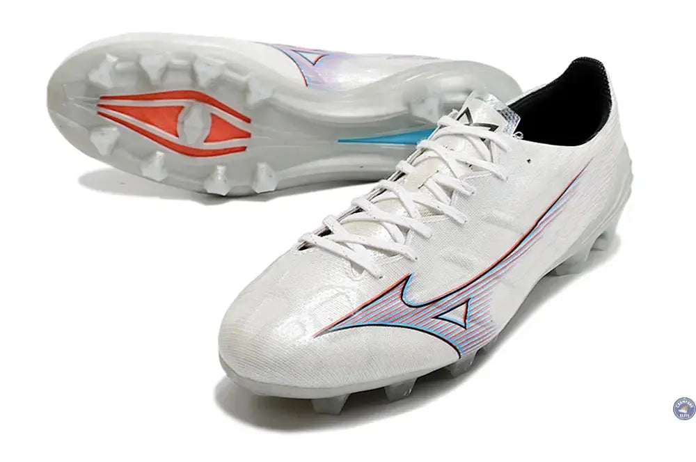 Alpha Elite FG/AG Shining - Blanc/Rouge