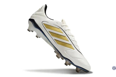 Copa Pure 3 Elite FG Luxe Control Teaser - Blanc/Matte Gold/Noir ÉDITION LIMITÉE