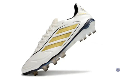 Copa Pure 3 Elite FG Luxe Control Teaser - Blanc/Matte Gold/Noir ÉDITION LIMITÉE