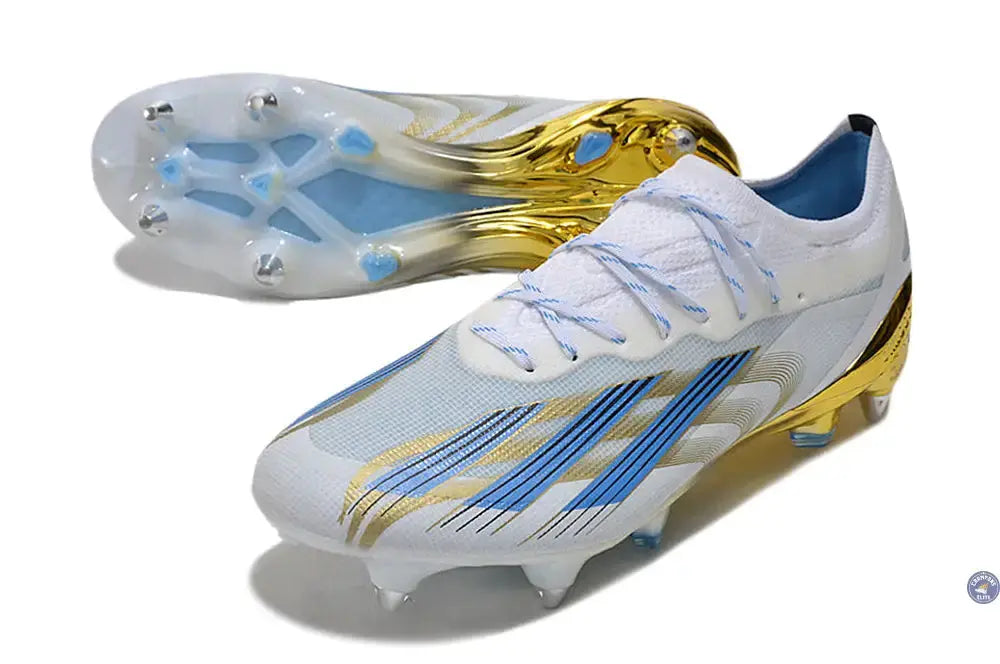 Crazyfast Messi .1 SG Las Estrellas - Blanc/Bleu/Doré ÉDITION LIMITÉE