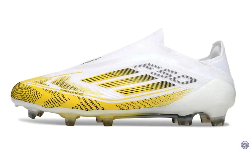 F50 Elite Laceless FG - Blanc/Jaune/Noir