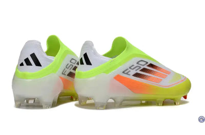 F50 Elite Laceless FG - Blanc/Orange/Vert/Jaune