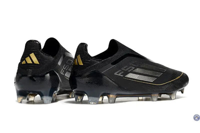 F50 Elite Laceless FG Dark Spark - Noir/Argenté/Doré