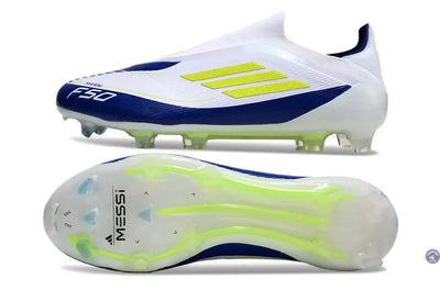 F50 Elite Laceless FG Messi - Blanc/Jaune/Violet