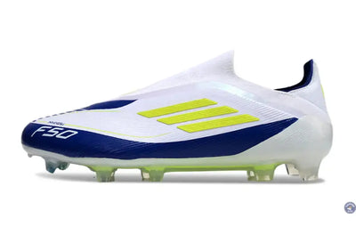 F50 Elite Laceless FG Messi - Blanc/Jaune/Violet
